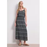 STREET ONE Midikleid Zick-Zack-Muster Blau 38