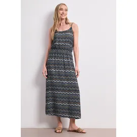 STREET ONE Midikleid Zick-Zack-Muster Blau 38