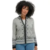 Dale of Norway Solfrid Jacket - Merinoweste - Damen OffWhite / Black / Schiefer / Grau M