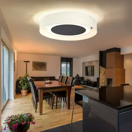 ETC Shop LED Deckenlampe 24W rund weiß beige