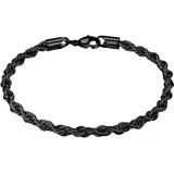 True Rebels Armband Edelstahl schwarz TR342 Größe 17