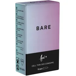 «Bare» dünne Kondome für ein Gefühl fast völliger Nacktheit (12 Kondome) 12 St