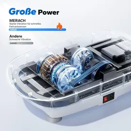 Merach Vibrationsplatte Grau