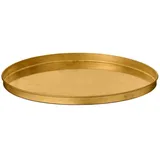 ib laursen Kerzentablett mit Kante Gloria aus Messing, in gold Ø Gr.: XL