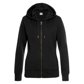 bench. loungewear Sweatjacke Damen schwarz