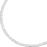 Panzerkette SMART JEWEL "Panzerkette diamantiert, massiv, Silber 925" Gr. 50, silber, Halsketten, Damen, 50cm, Silber 925 (Sterlingsilber), Panzerkette