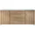 Vladon Linio V2 166,5 x 75,5 x 35 cm Weiß matt / Eiche Natur