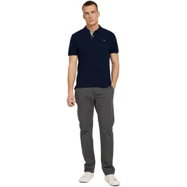 Tom Tailor Herren Poloshirt - Dunkelblau,Weiß - XXL