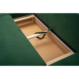 e-meubles Ecksofa Carl – Ottomane Links und rechts montierbar, Couch für Wohnzimmer, Schlafsofa Sofagarnitur Sofa Eckcouch L-Form Wohnlandschaft, m... - Schwarz