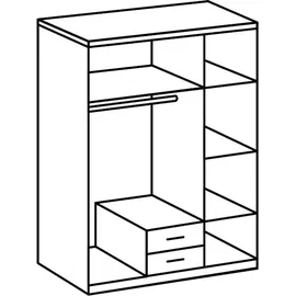 WIMEX Drehtürenschrank Cork 135 x 199 x 58 cm Braun