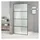 vidaXL Duschwand für Walk-In Dusche Schwarz 100x195 cm ESG Mattiert