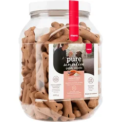 mera Pure Sensitive Goody Snacks Lachs & Reis | Belohnung für Hunde | Für sensible Hunde geeignet 0.6 kg