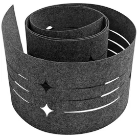 zaun|zu® Sichtschutzstreifen 255 x 15 cm Anthrazitgrau Vlies