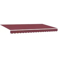 VidaXL Einziehbare Markise 400 x 200 cm rot