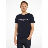 Tommy Hilfiger Logo Kurzarm-T-Shirt Sky Captain XL