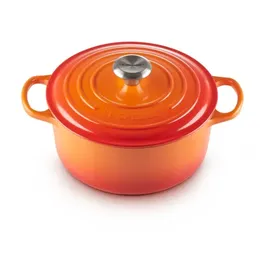 Le Creuset Signature Bräter 24 cm rund ofenrot