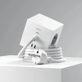 Avolt Square 1 Steckdosenleiste USB-C 30 W 1,8 m Opal White