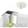 Bio Green Hochbeet ErnteMAXX 90 x 90 x 90 cm Silber