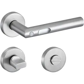Meintürgriff LED-Türgriff Orbit Türdrücker Edelstahl Matt Türgriff Drückergarnitur, WC