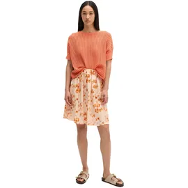Marc O'Polo Webrock MARC O'POLO "aus LENZINGTM ECOVEROTM", Damen, Gr. 42, orange (bright orange), Obermaterial: 100% Viskose, bedruckt, lässig geschnitten, Röcke