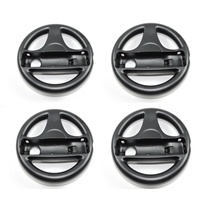 4x Nintendo Wii Lenkrad SET schwarz black Mario Kart Controller Zubehör Wheel