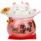 IMIKEYA Glückskatze Mini Maneki Neko Karemik Japanische Glückskatze Figur Maneki Neko Katze Dekofigur Feng Shui Winkekatze Deko Glücksbringer für Zuhause Auto Tischdeko