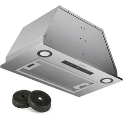 Klarstein Paolo 52 Dunstabzugshaube Einbau 52 cm 439 m3/h LED Touch A++ Edelstahl