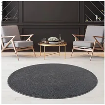 jimri Kurzflorteppich 80 x 80 cm Grau