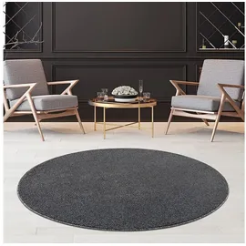 jimri Kurzflorteppich 80 x 80 cm Grau