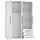 Forte Drehtürenschrank 144,4 x 200 x 53 cm Weiß