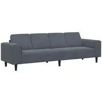 VidaXL Sofa Set Dunkelgrau Samt, Wohnzimmer, moderner Samtsofa, lässige