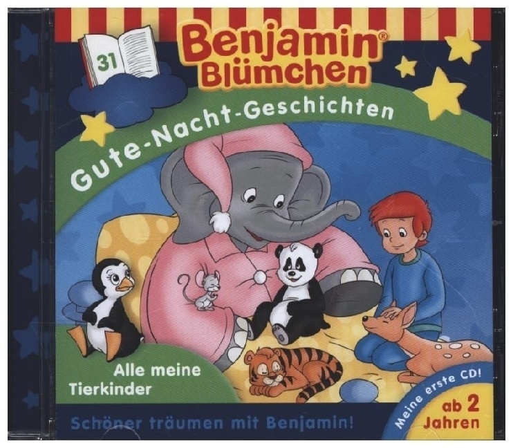 Benjamin-Gute Nacht-Geschichten - Benjamin Blümchen  Gute-Nacht-Geschichten - Alle Meine Tierkinder 1 Audio-Cd - Benjamin Blümchen  Benjamin Blümchen