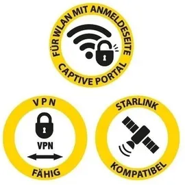 Selfsat MWR 5540 5G Cat 12 WLAN Router bis 2,6 Gbps inkl. Shark 5G Antenne weiß