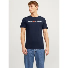 JACK & JONES CORP LOGO TEE blau XL