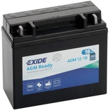 Exide AGM12-18 AGM-Ready Motorrad Starter-Batterie 12V 18Ah