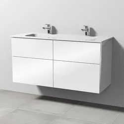 Sanipa 3way Kombination 120 cm, 4 Auszüge mit Griff-Leiste BR48343, Badmöbel,