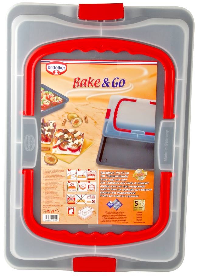 Dr. Oetker Backblech Back&Go mit Haube 29 x 42 cm