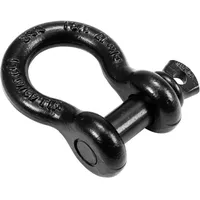 Safetex Schäkel 19mm schwarz mit Schraubbolzen