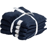 GANT Organic Cotton Premium Waschlappen 4 x 30 x 30 cm sateen blue