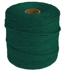 DéVa Makramee Band 3mm x 200 m Länge Makramee Garn aus 100% Baumwolle Nähgarn grün
