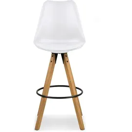 Actona 2er Set Actona Barhocker Dima Kunststoff Weiß