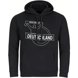 multifanshop Kapuzen Sweatshirt - Deutschland - Meine Fankurve - Druck weiß - Hoodie