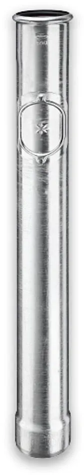 Standrohr Grömo 1,0m, mit Reinigungsdeckel, Stahl verzinkt, verschiedene Größen (Ausführung: Ø 120mm)