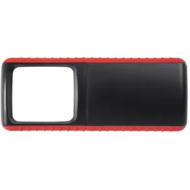 Wedo Outdoor-Rechtecklupe mit LED-Beleuchtung, rot