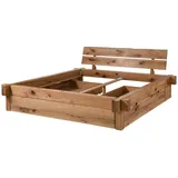 Massivmoebel24 - Balkenbett mit Schubkästen Zerreiche 200x200 natur geölt JANGALI 631