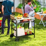 Outsunny Grillwagen schwarz