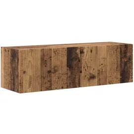 vidaXL TV-Wandregal-Set 4 Pcs 29,5 X 31 X 100 Cm Altholz Holzwerkstoff