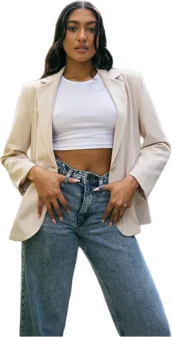 Levi’s Damen Weitbein-Denimhose mit Gesäßschnitt, gewaschener Hellblau-Optik, 28