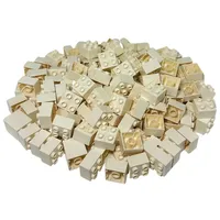 LEGO® Spielbausteine LEGO® DUPLO® 2x2 Steine Bausteine Weiß - 3437 NEU! Menge 50x, (Creativ-Set, 50 St), Made in Europe