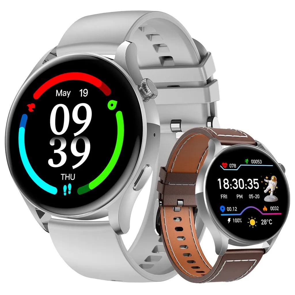 Smartwatch für Damen Herren, Fitness Tracker Uhr 1,32 Zoll Runde Touchscreen, IP68 Wasserdicht Fitness Uhr mit Anruffunktion Aktivitätstracker